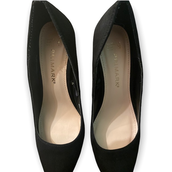 👠 Beautiful Primark Black Suede Pumps Size 7 - Picture 6 of 12